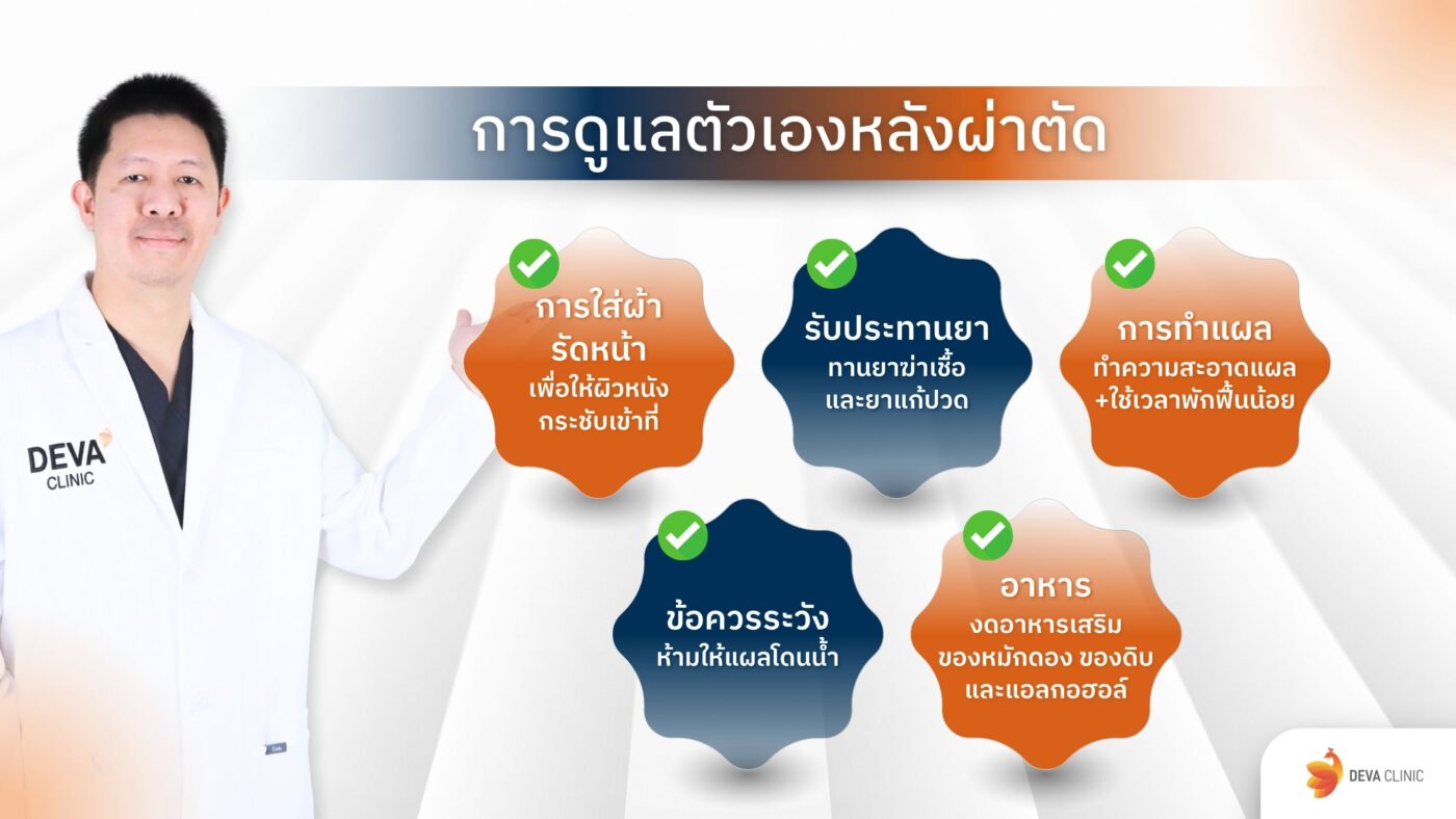 การดูแลตัวเองหลังดูดเหนียง